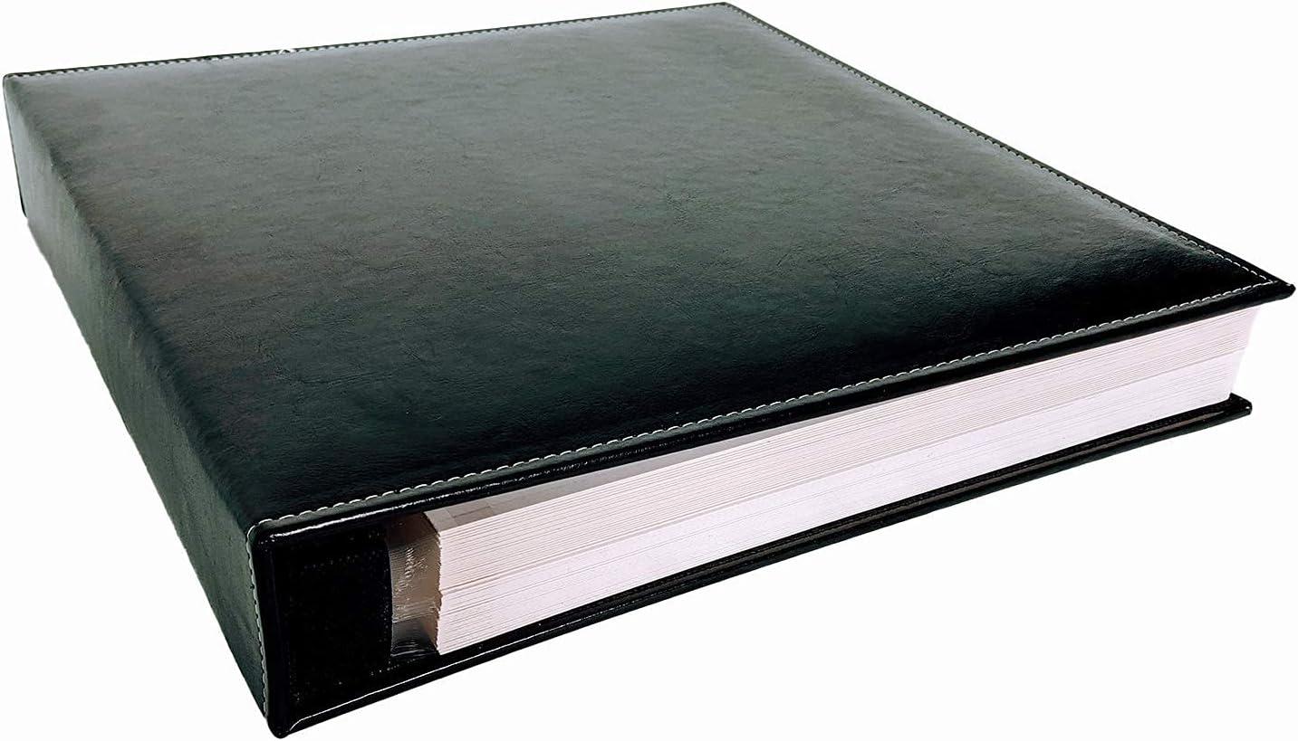 BEACHWATER POOL & SPA, LLC Photo Album Self Adhesive, 100 Pages 50 Sheets, Self Stick Sheet, Scrapbook, Picture Book, 4X6, 5X7, 8X10, 8-1/2X11, Replaceable Pages