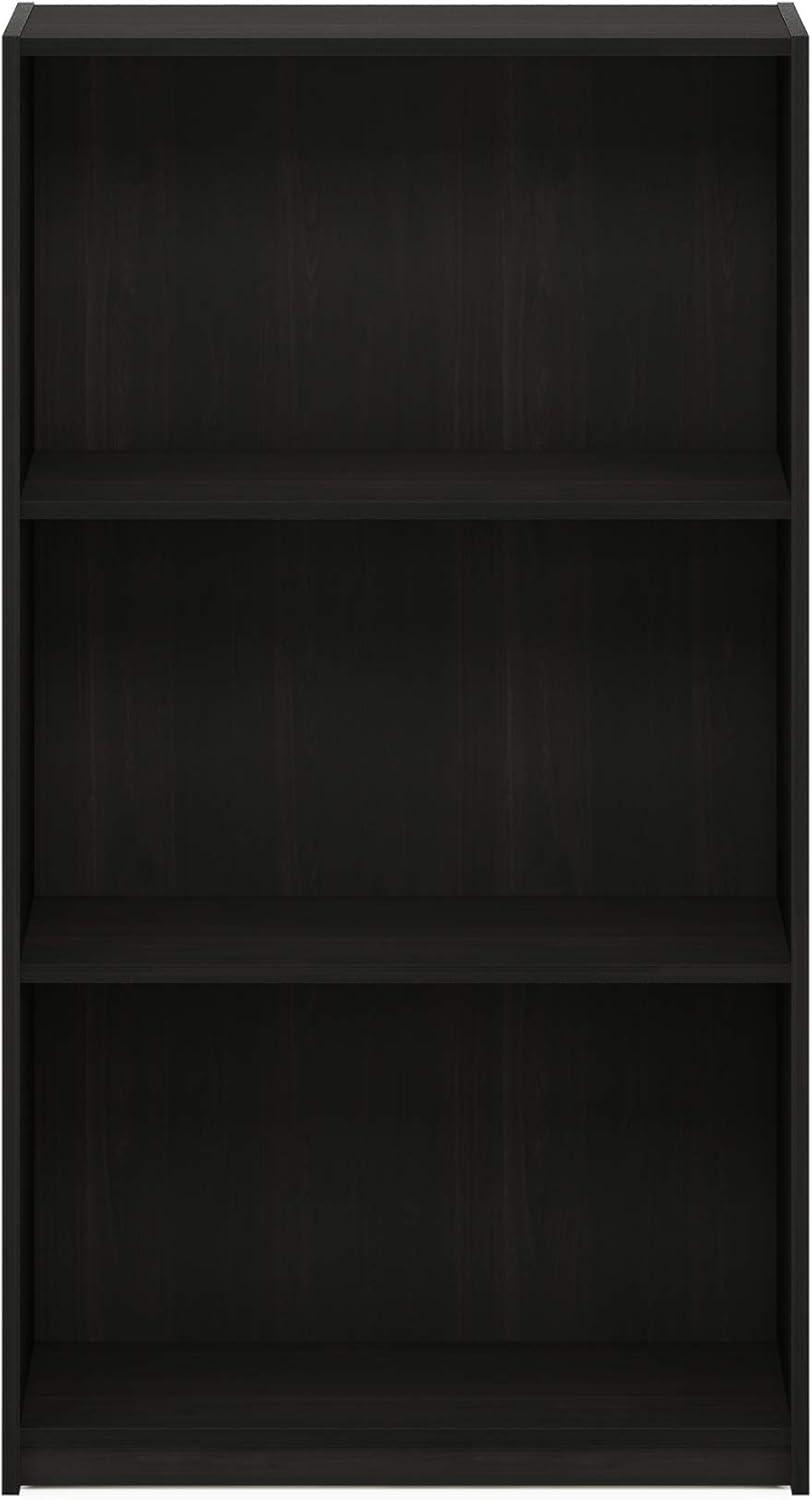 Furinno Easy Assembly 3 Cube Decorative Bookshelf Storage Display Cabinet 3-Tier Multi-functional Open Shelf,Espresso