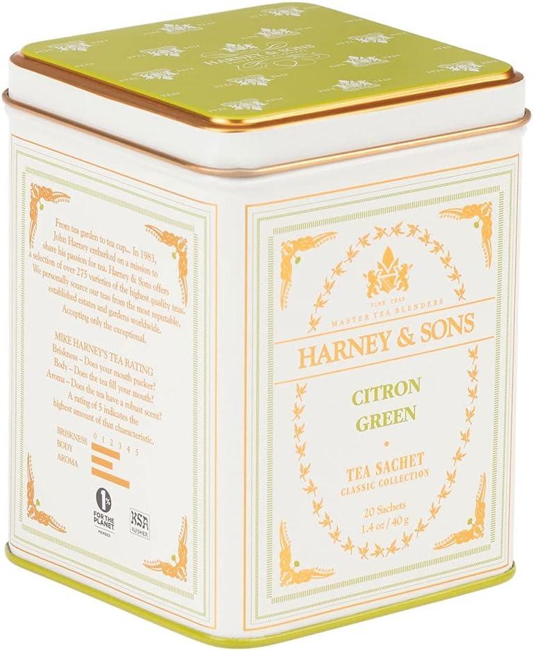 Harney & Sons Citron Green Tea Sachet, 20 Ct