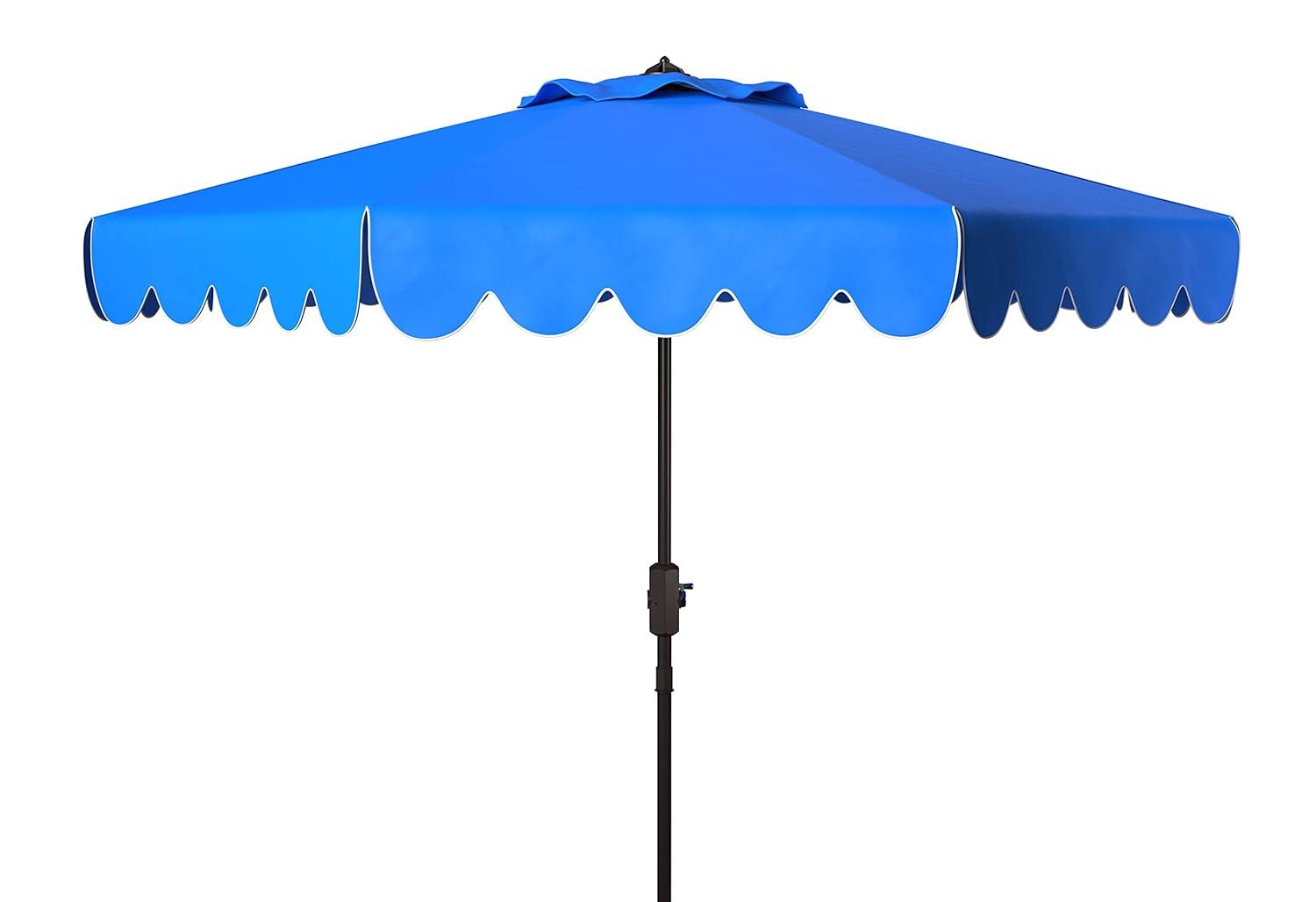 Venice Single Scallop 9Ft Crank Push Button Tilt Umbrella - PAT8010 - Pacific - Safavieh