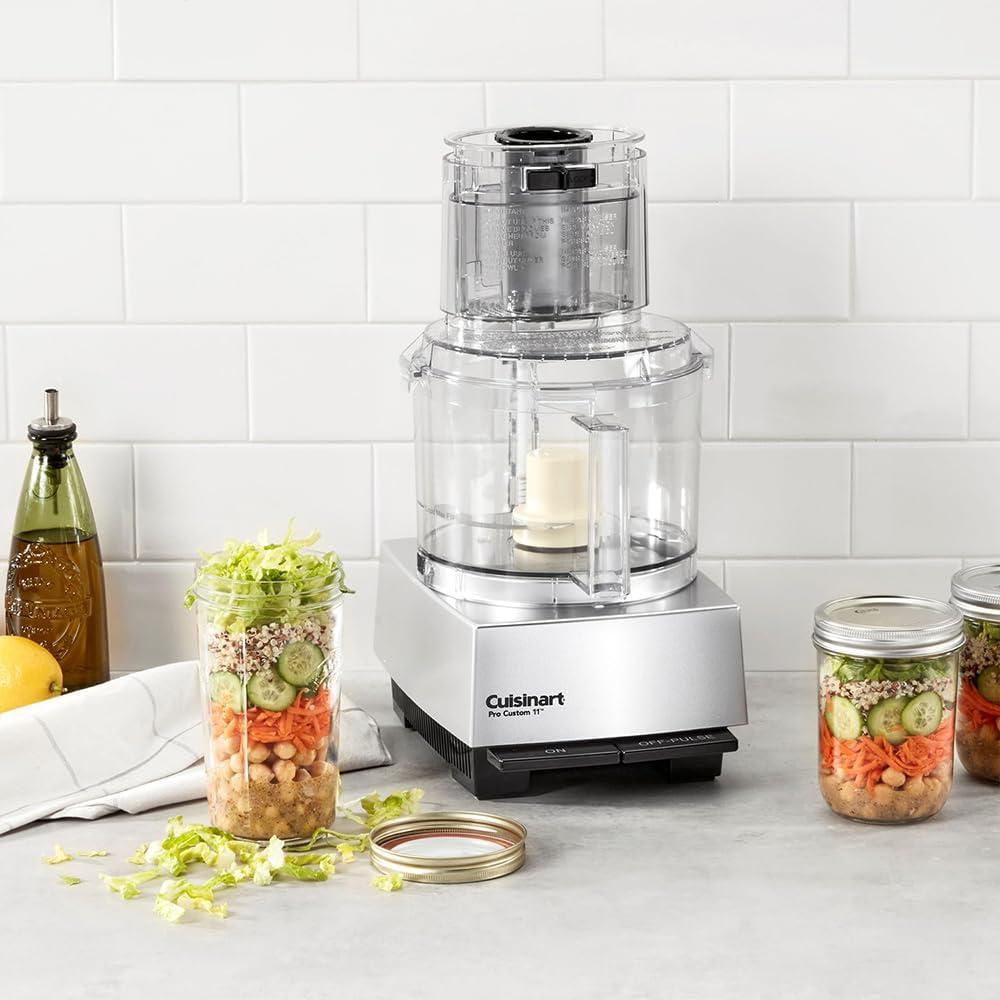 Restored Cuisinart DLC-8SBCYP1 Food Processor, Pro Custom 11 Cup, Brushed Chrome (Refurbished)