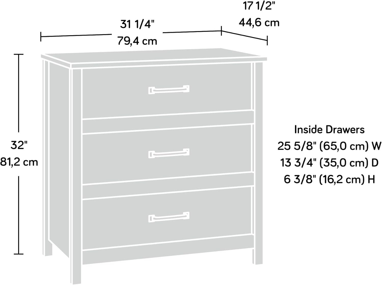 Sauder Cannery Bridge 3-Drawer Chest Sm