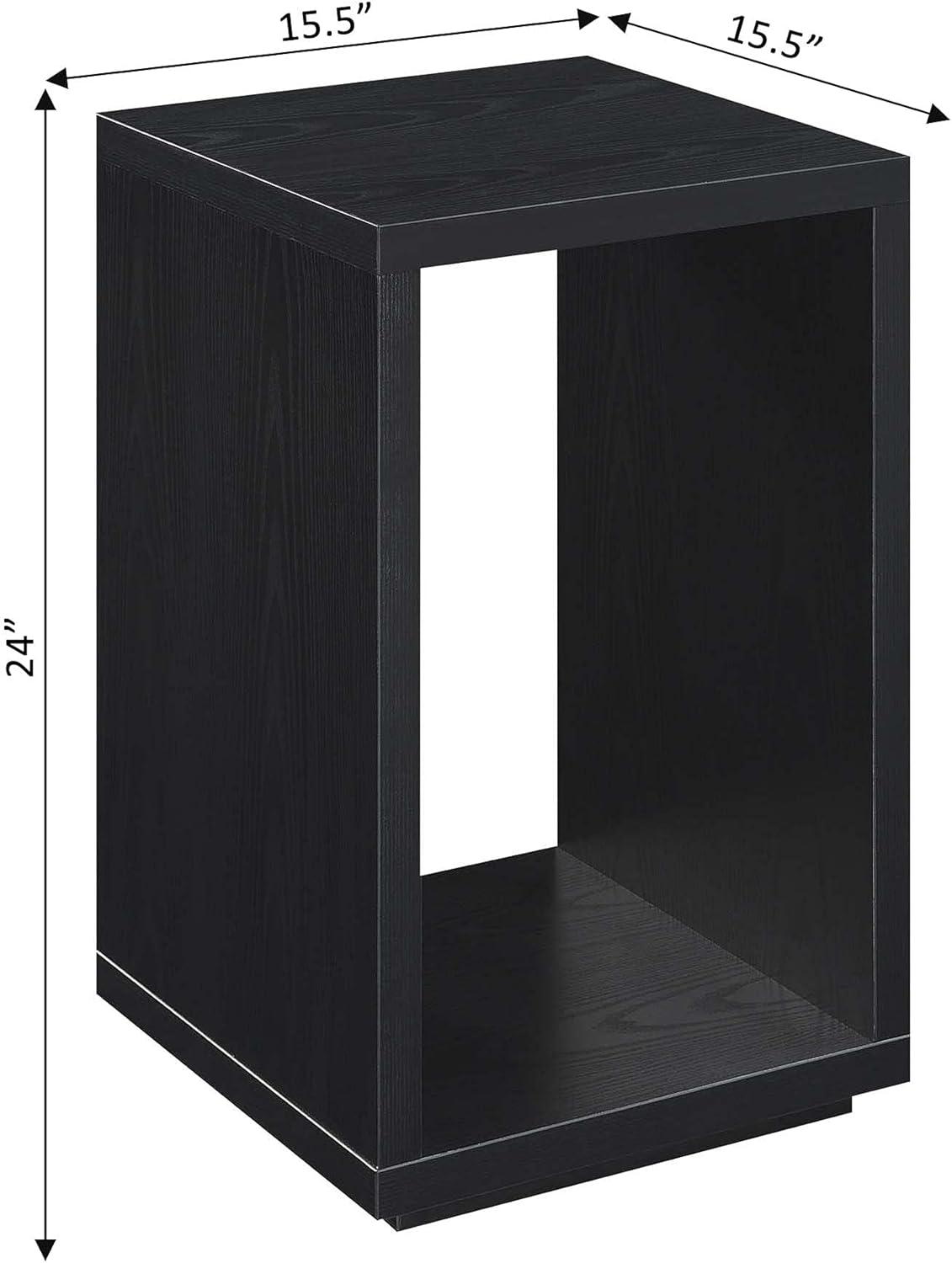 Convenience Concepts Northfield Admiral End Table with Shelf, Black