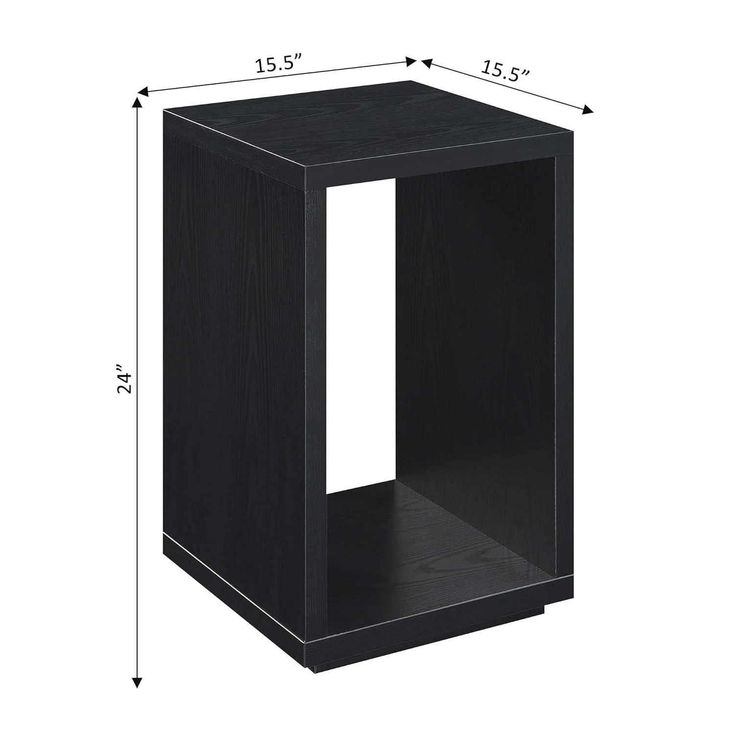 Convenience Concepts Northfield Admiral End Table with Shelf, Black