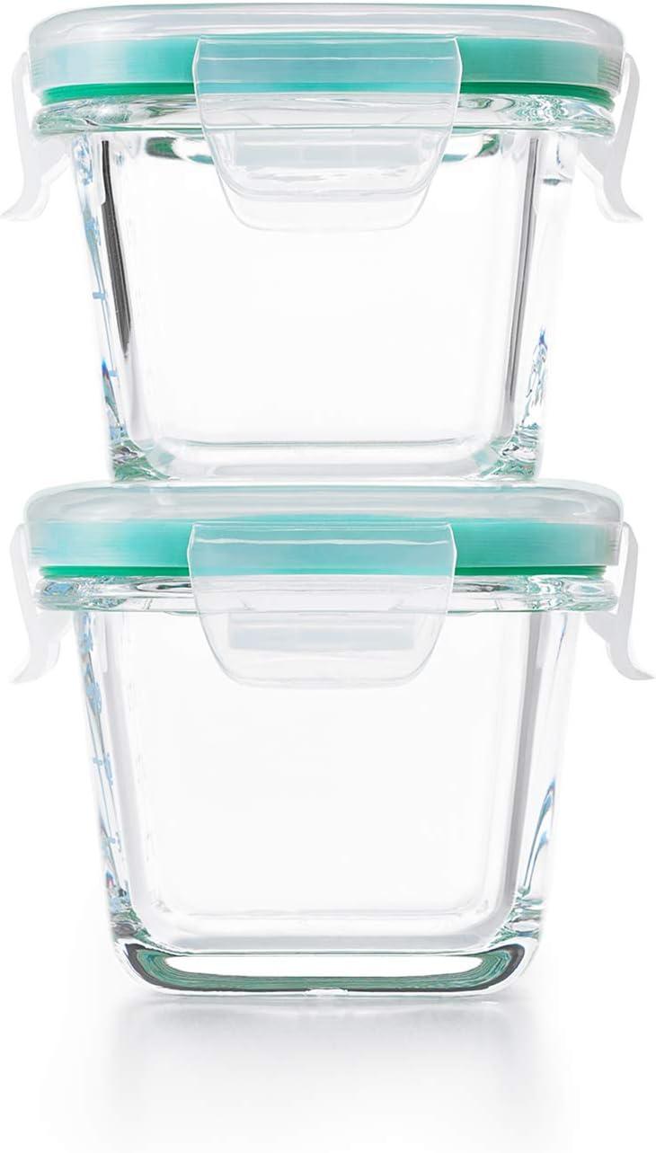 Clear Glass Rectangular Airtight Meal Prep Containers Set