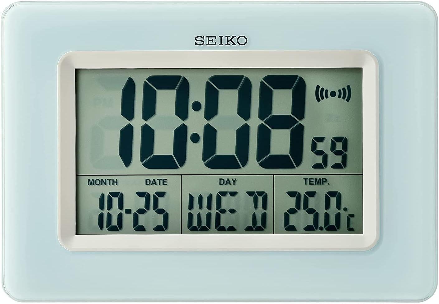 Seiko 6" Yanai Bedside Alarm,  - Light Blue