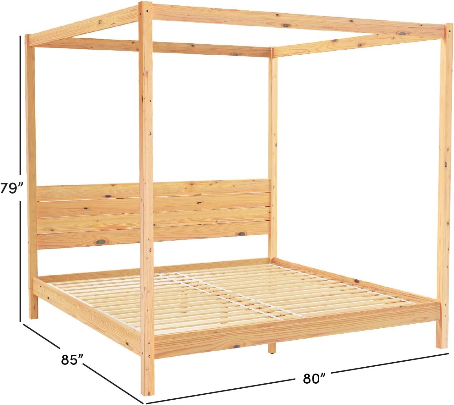 Modica Solid Wood Canopy Bed