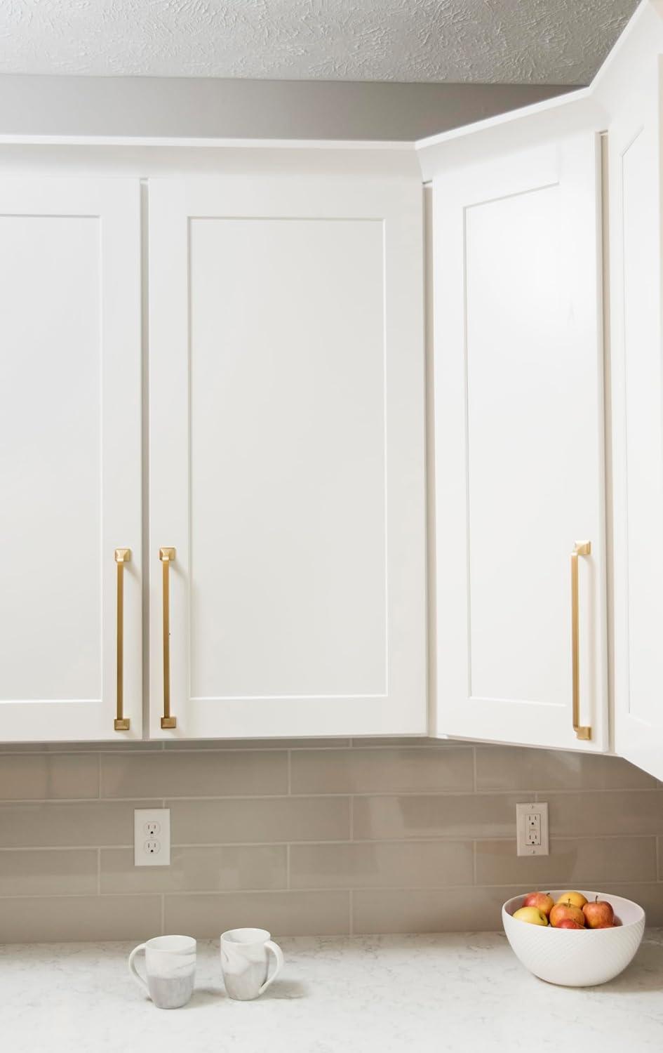 Forge Kitchen Cabinet Handles, Solid Core Drawer Pulls for Cabinet Doors, 5-1/16" (128mm)