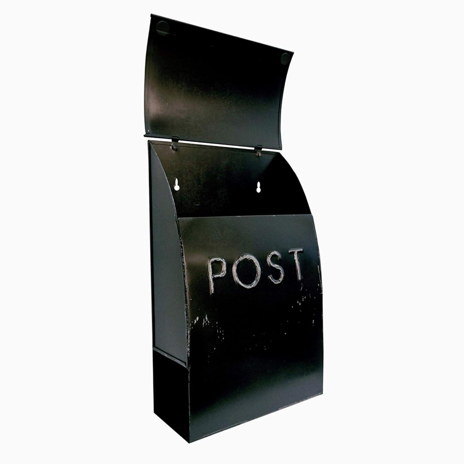 Milano Pointed Post Wall Mounted Mailbox