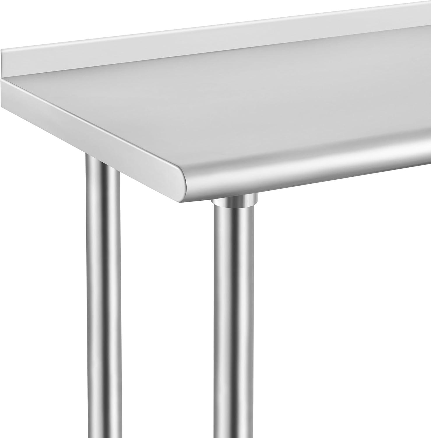 NSF Stainless Steel Commercial Prep Table By GRIDMANN