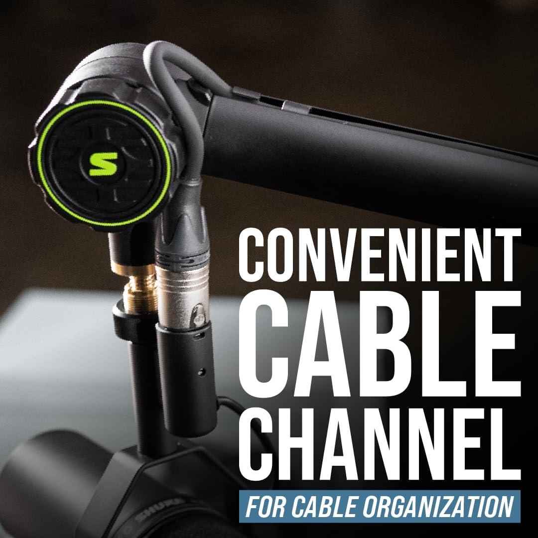 Shure Deluxe Articulating Desktop Mic Boom Stand with 360-Degree Rotation