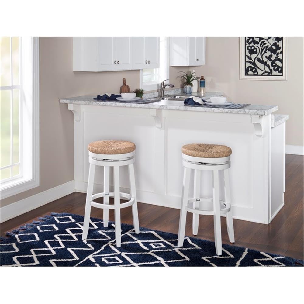 Powell Morgan Barstool White