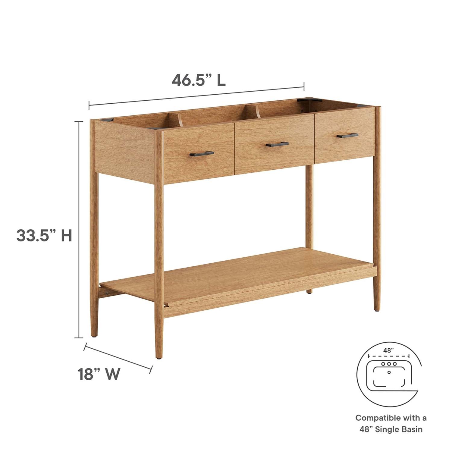 Modway Modway Zaire 46.5" Double Bathroom Vanity Base Only