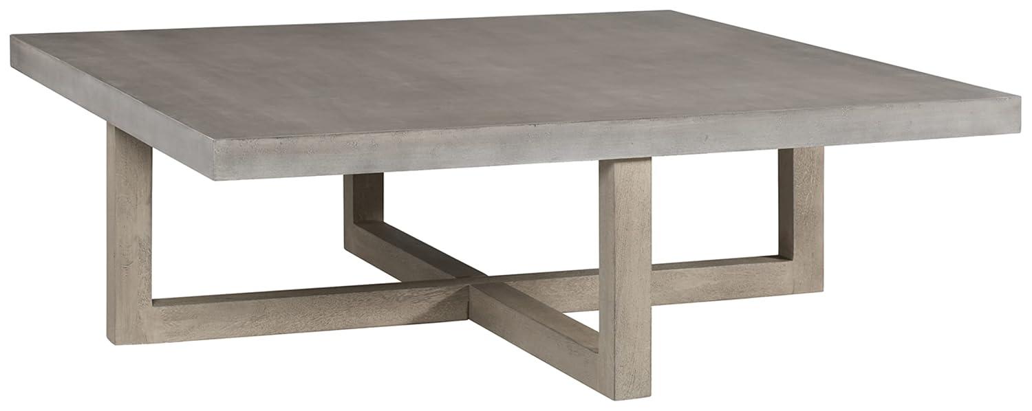 Lockthorne Coffee Table Black/Gray - Signature Design by Ashley: Mango Wood, MDF Top, Contemporary Style