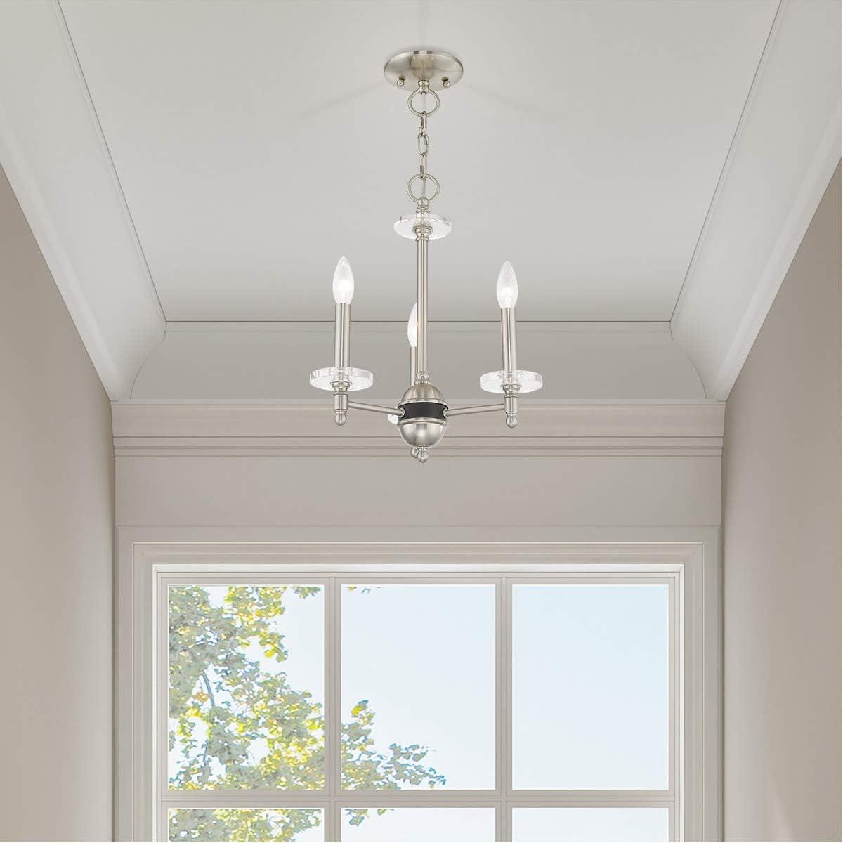 Livex Lighting Bennington 3 - Light Chandelier in  Brushed Nickel