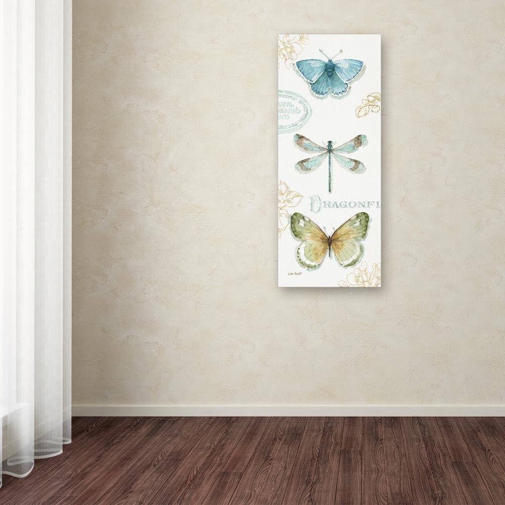 Trademark Fine Art "My Greenhouse Butterflies V" Canvas Art by Lisa Audit