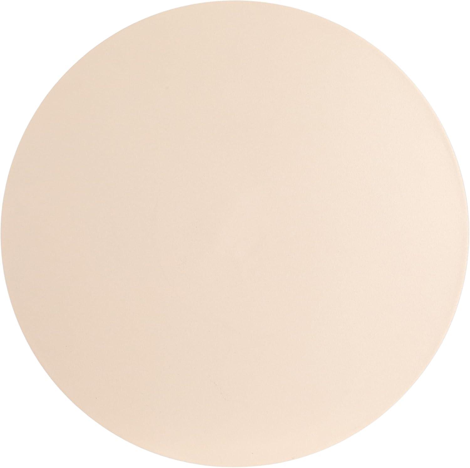 Storied Home Chic Round Side Table Cream