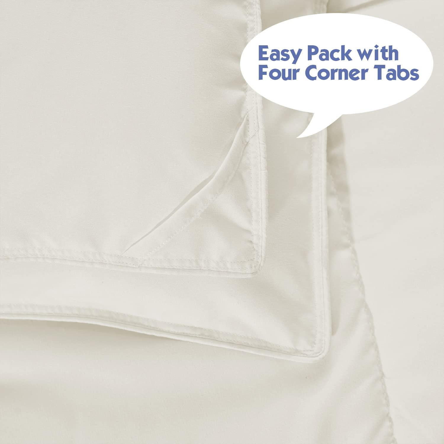 Homechoice International Group 3pc Comforter Set - All Season Reversible Down Alternative Comforter with Two Shams - Breathable, Soft, Fluffy