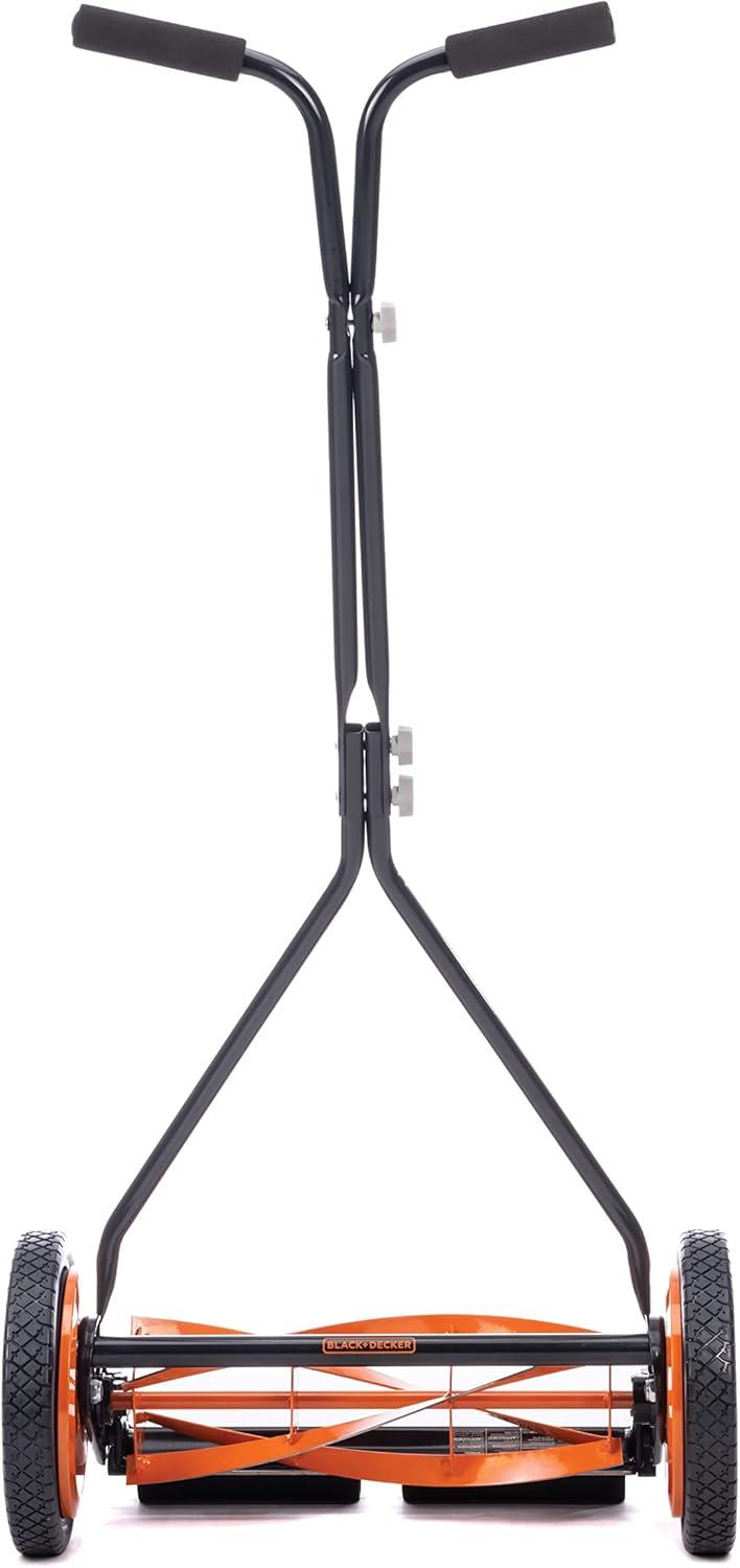 16 in. 4-Blade Manual Walk Behind Reel Lawn Mower