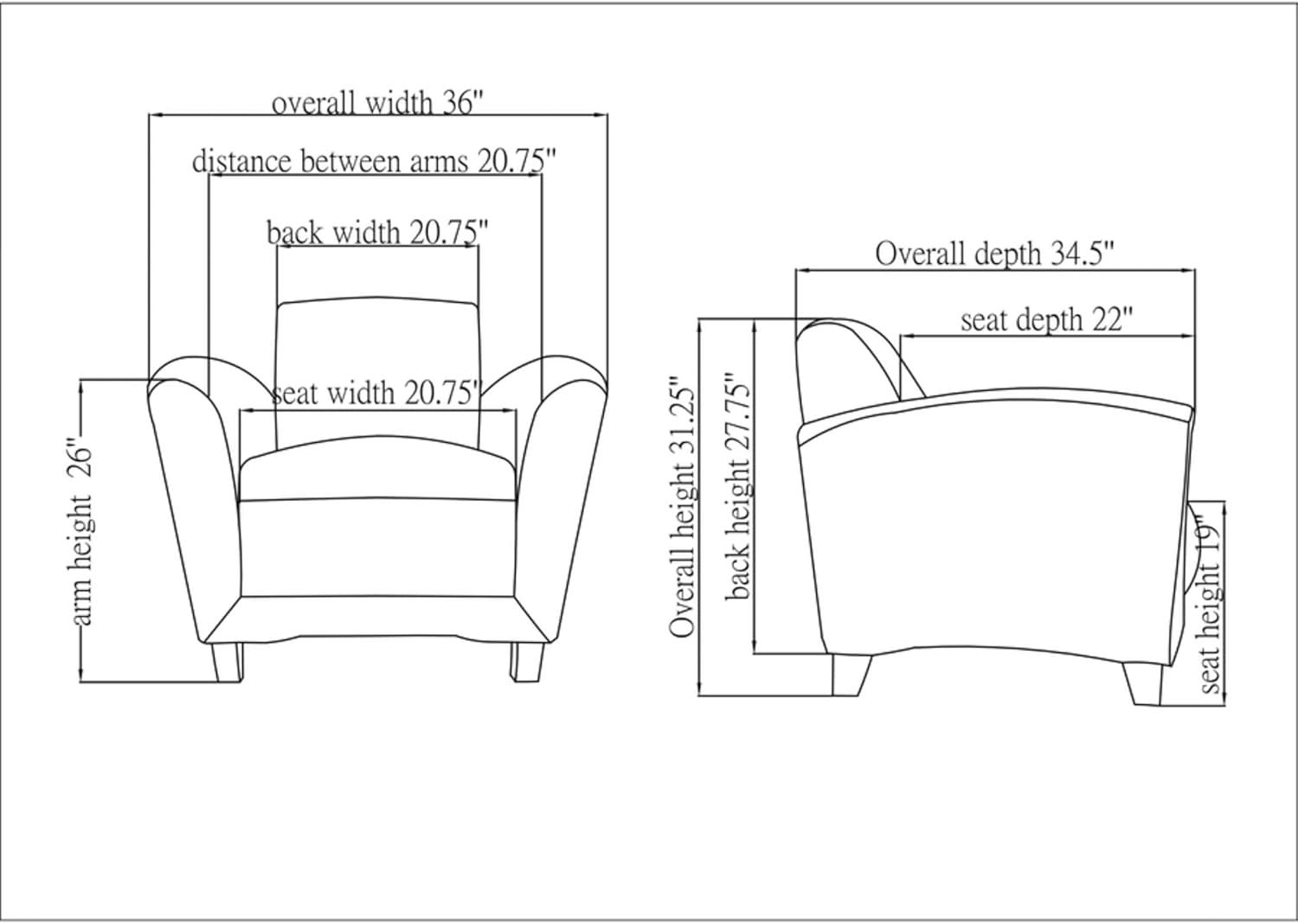 Lorell Reception Seating Club Chair Black Leather Seat - Four-legged Base - Black - 36" Width x 34.5" Depth x 31.3" Height - 1 Each