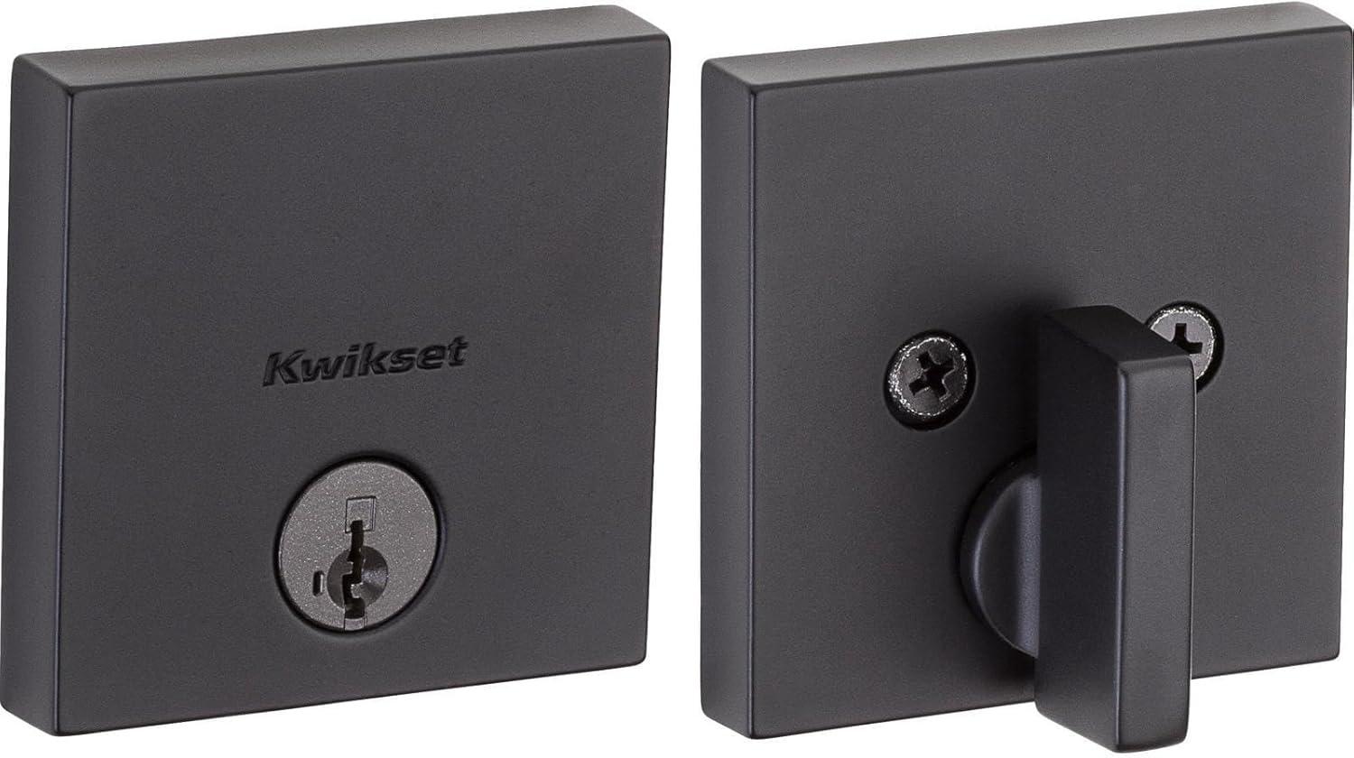 Matte Black Square Single Cylinder Smart Key Deadbolt