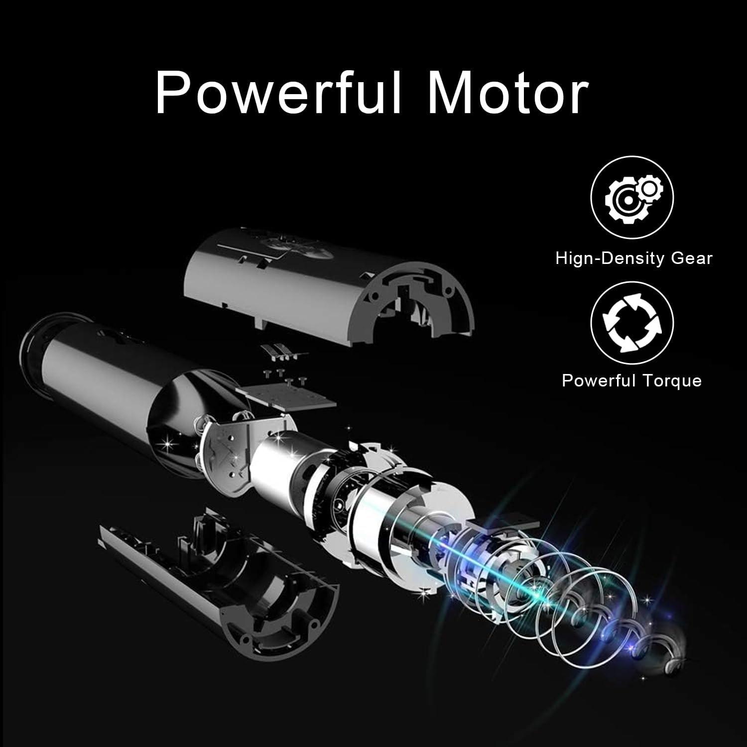 Electric Wine Opener, Automatic Corkscrews Wine Bottles Openers with Foil Cutter, Battery Operated Wine Bottles Openers for Wine Lovers in Home Kitchen Party Bar Outdoor - Black