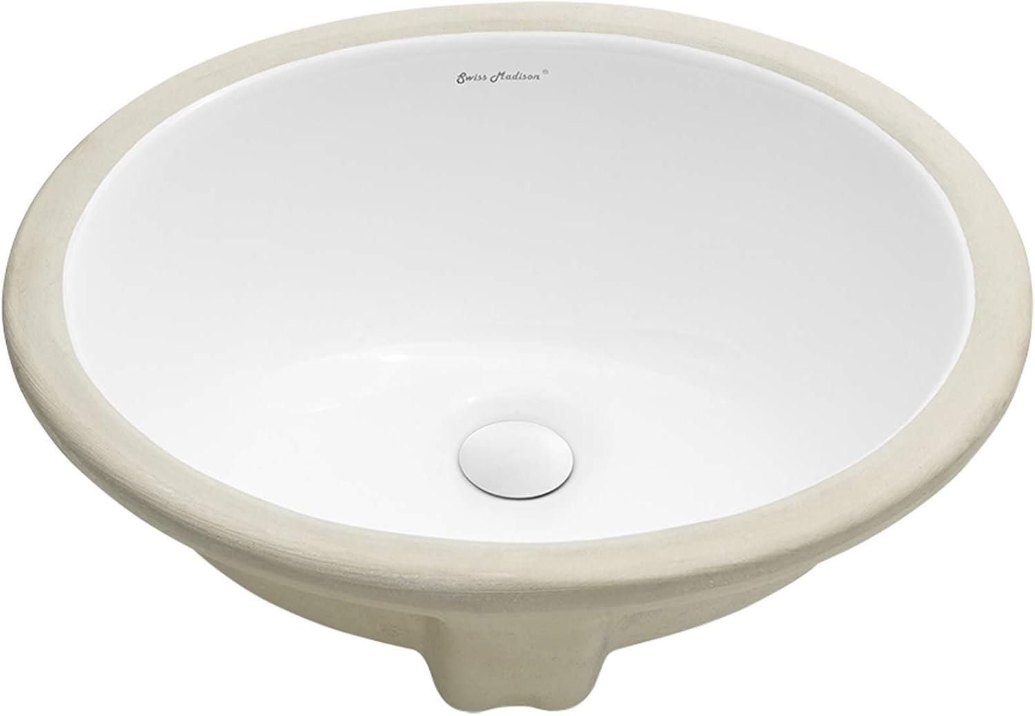 Plaisir 16.5 Oval Under-Mount Bathroom Sink