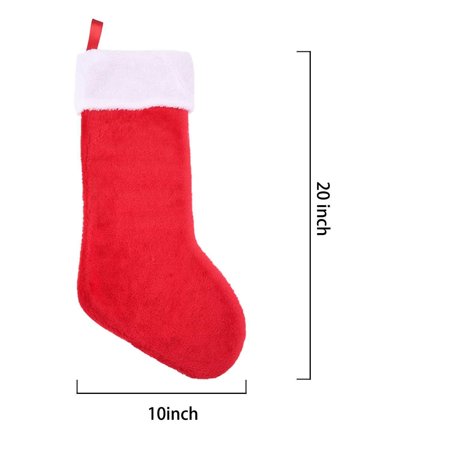 HETACE 6 Pack Christmas Stockings 20 Inch
