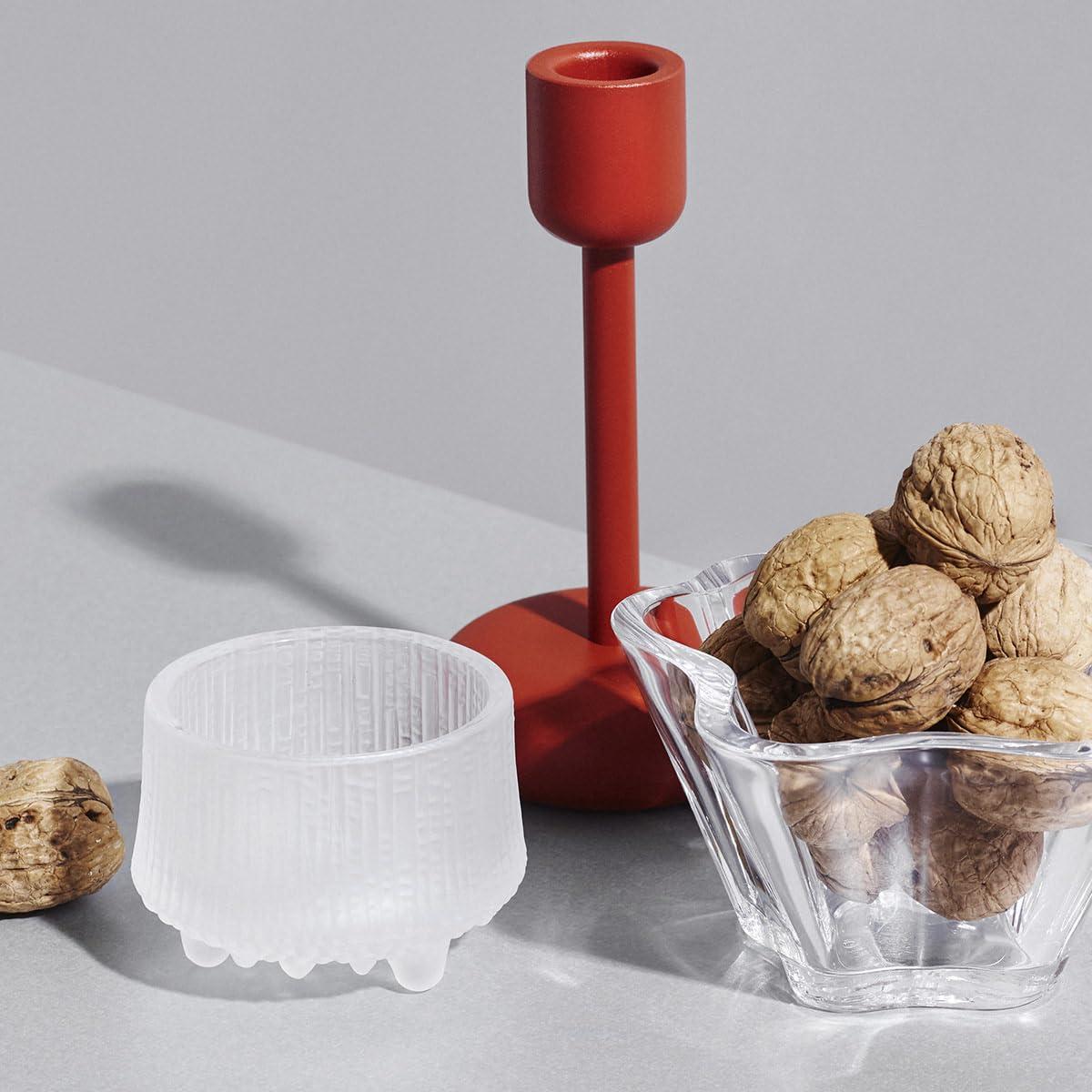 Matte Frosted Glass Tealight Candleholders, 3.3" x 3.3" x 2.5"