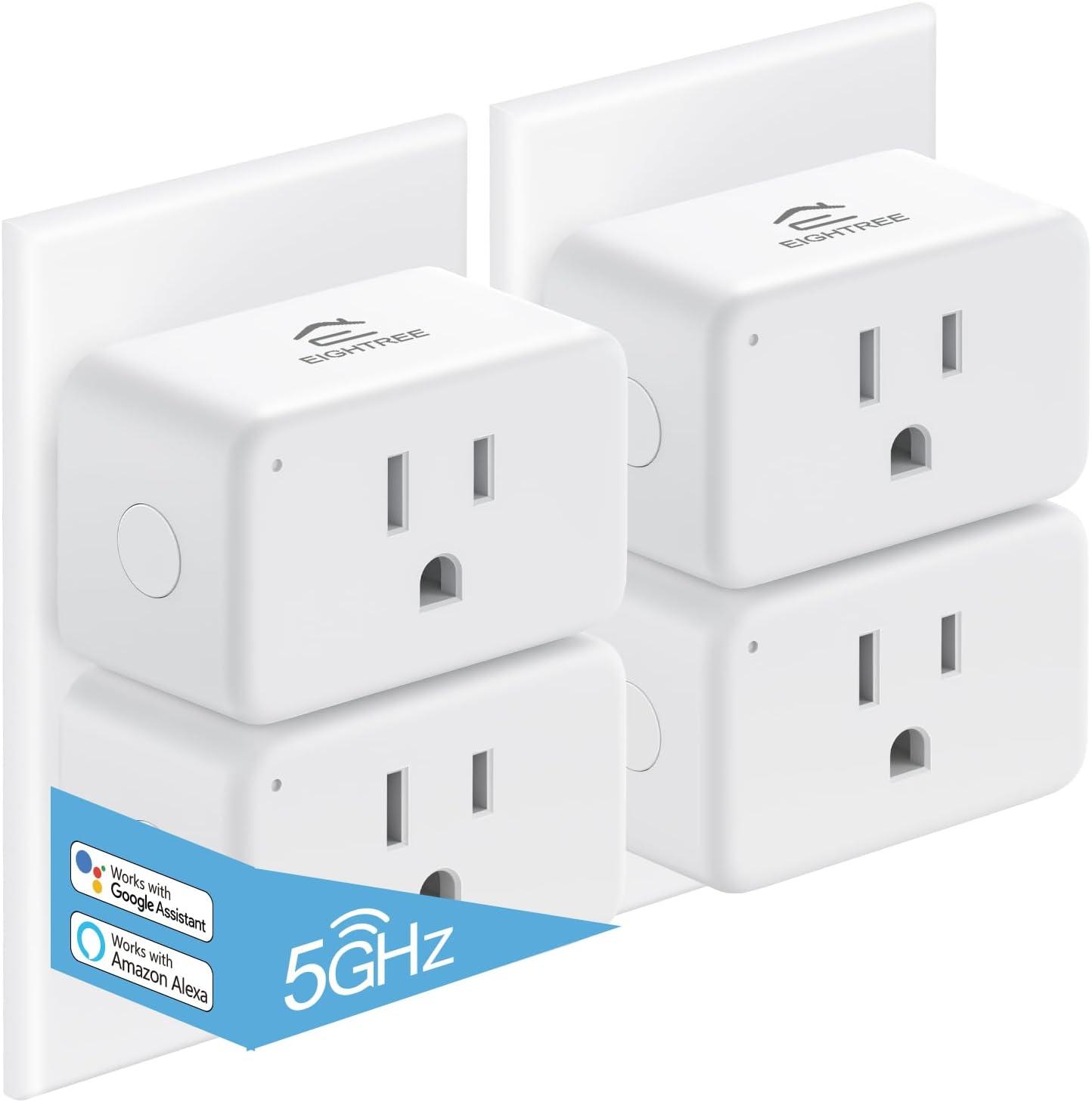 EIGHTREE 5GHz Wi-Fi Smart Plug with Energy Monitoring