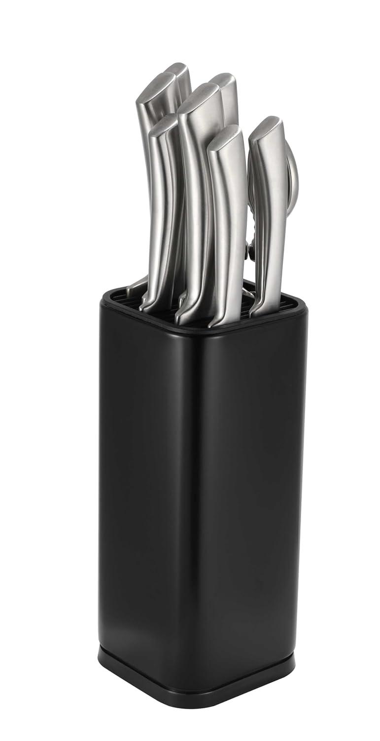 Dura Living Dura Living Universal Knife Block Holder, Stainless Steel Organizer, Space-Saving Storage Stand