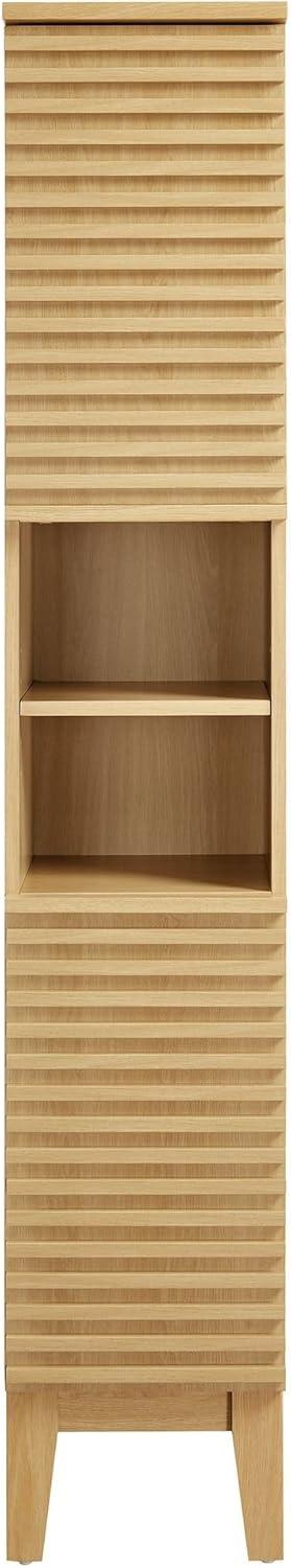 Modway Render Tall Narrow Bathroom Storage Cabinet