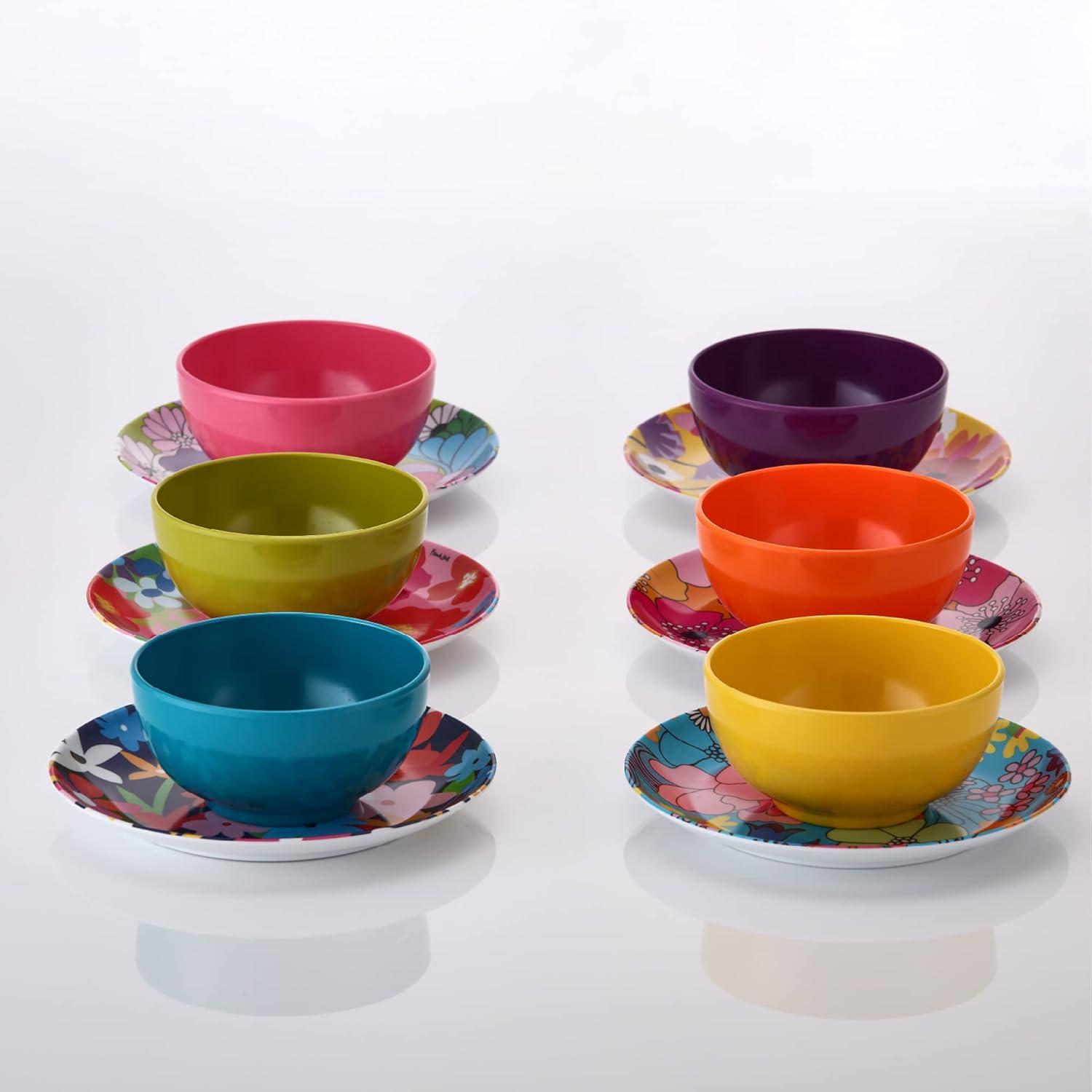 French Bull French Bull 6.5" Floral Appetizer Plate (Set of 6)