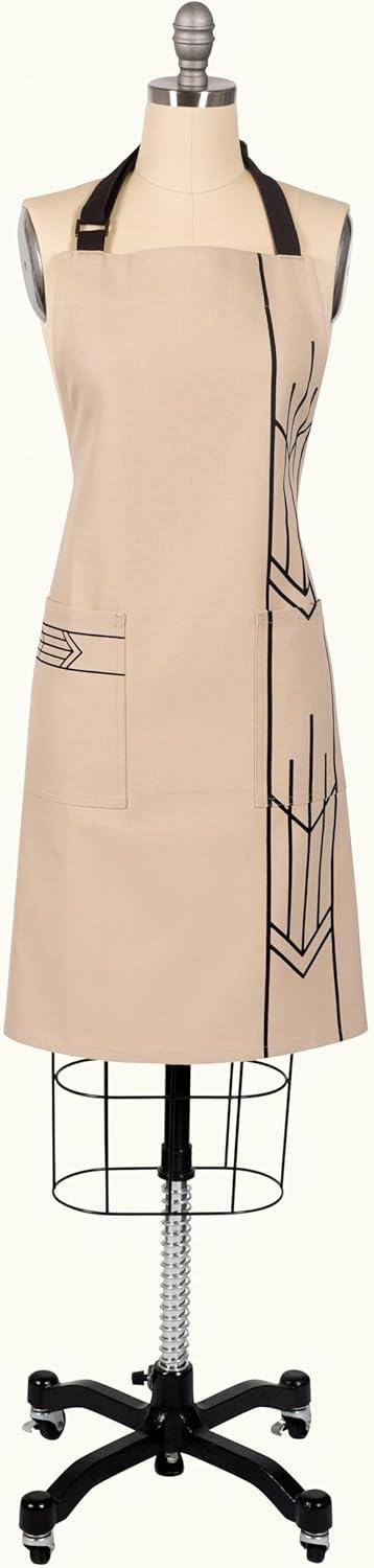 Kaf Home 100% Cotton Printed Apron, 32" x 28"- Prairie Arrow