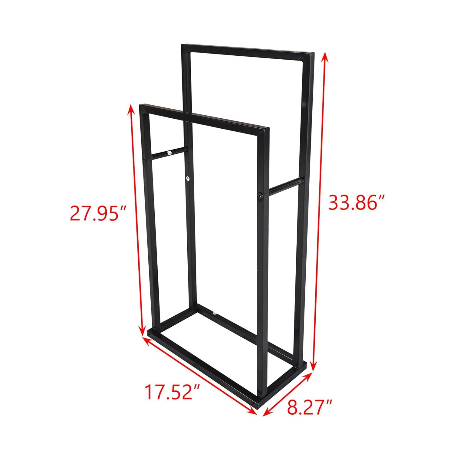 Freestanding 3-tier metal towel rack