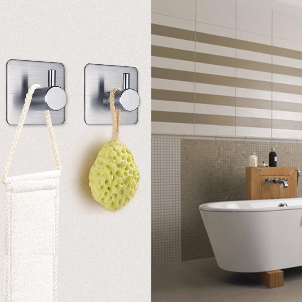 JASODI F0759STY3V Hooks Heavy Duty Wall Hooks Waterproof Stainless Steel Hooks for Towel Robe Hook Rack Wall