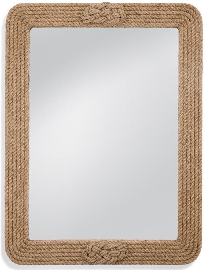 Nautical Brown Rectangular Rope Wall Mirror