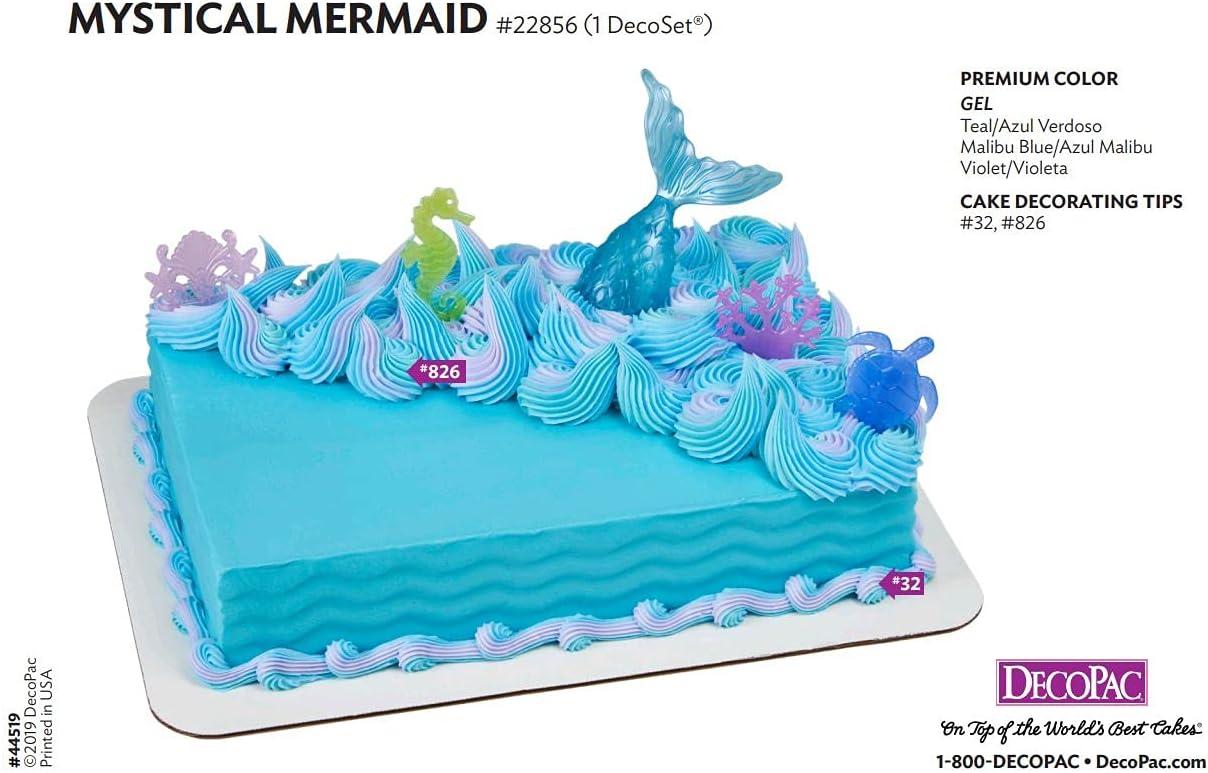 DecoPac Mystical Mermaid DecoSet Cake Topper, 1 SET, Mulitple