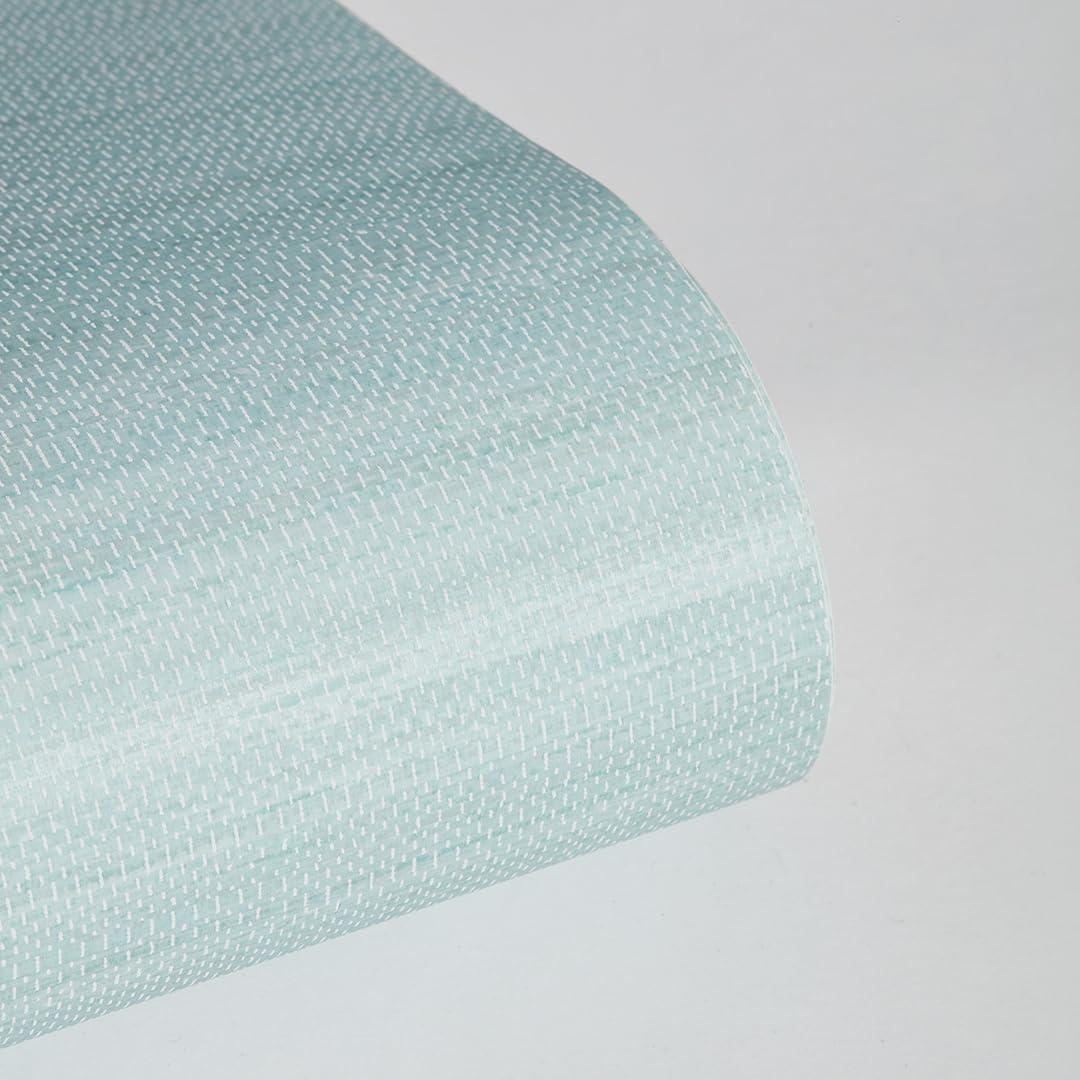 Tempaper & Co.® Faux Horizontal Grasscloth Removable Peel and Stick Wallpaper, Textured Seaglass, 28 sq. ft.: Vinyl, Prepasted