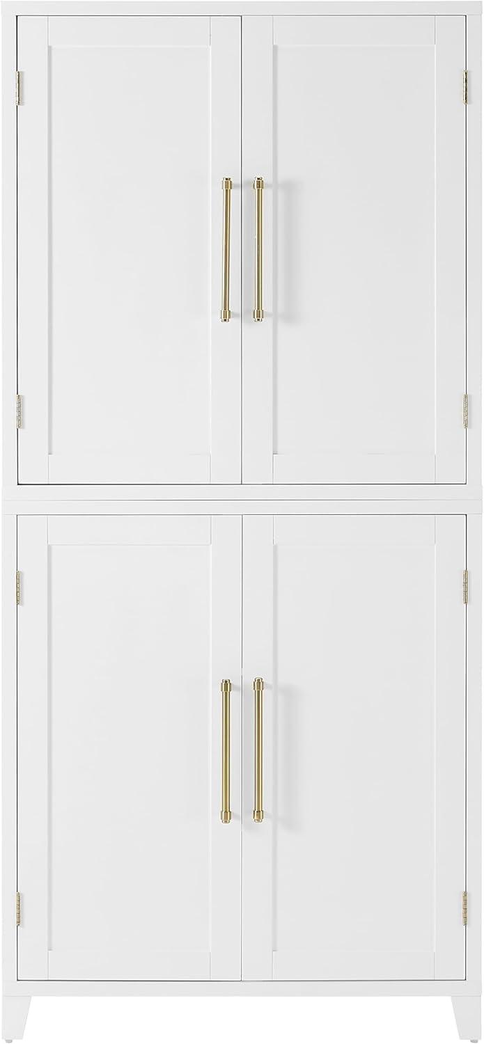 Crosley Furniture Roarke Corner Kitchen Storage Pantry Cabinet