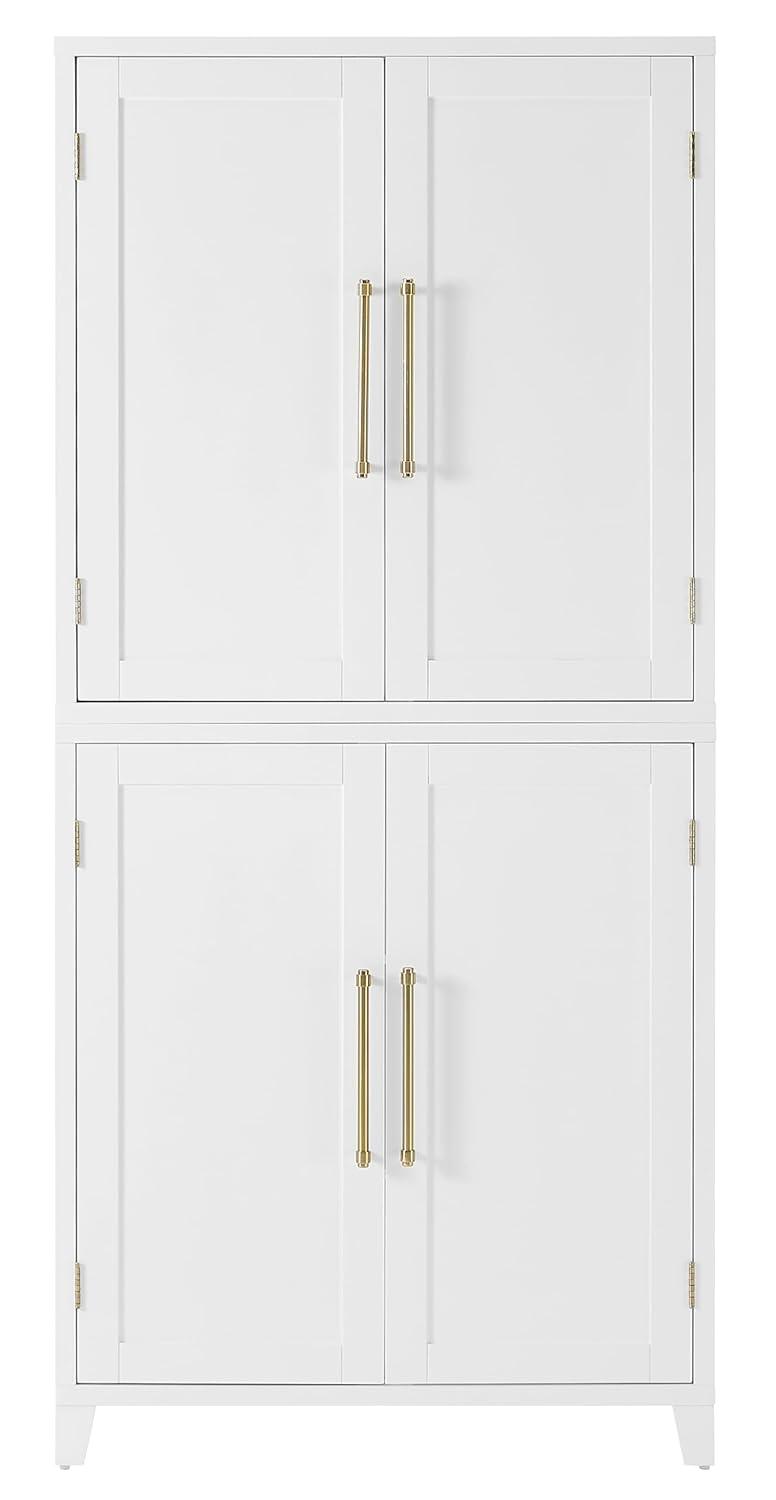Crosley Furniture Roarke Corner Kitchen Storage Pantry Cabinet