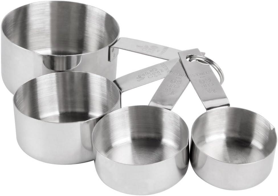 Stainless Steel 4-Piece Measuring Cup Set