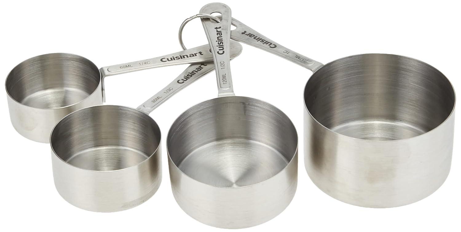Cuisinart 4-Pieces Stainless Steel Measuring Cup Set