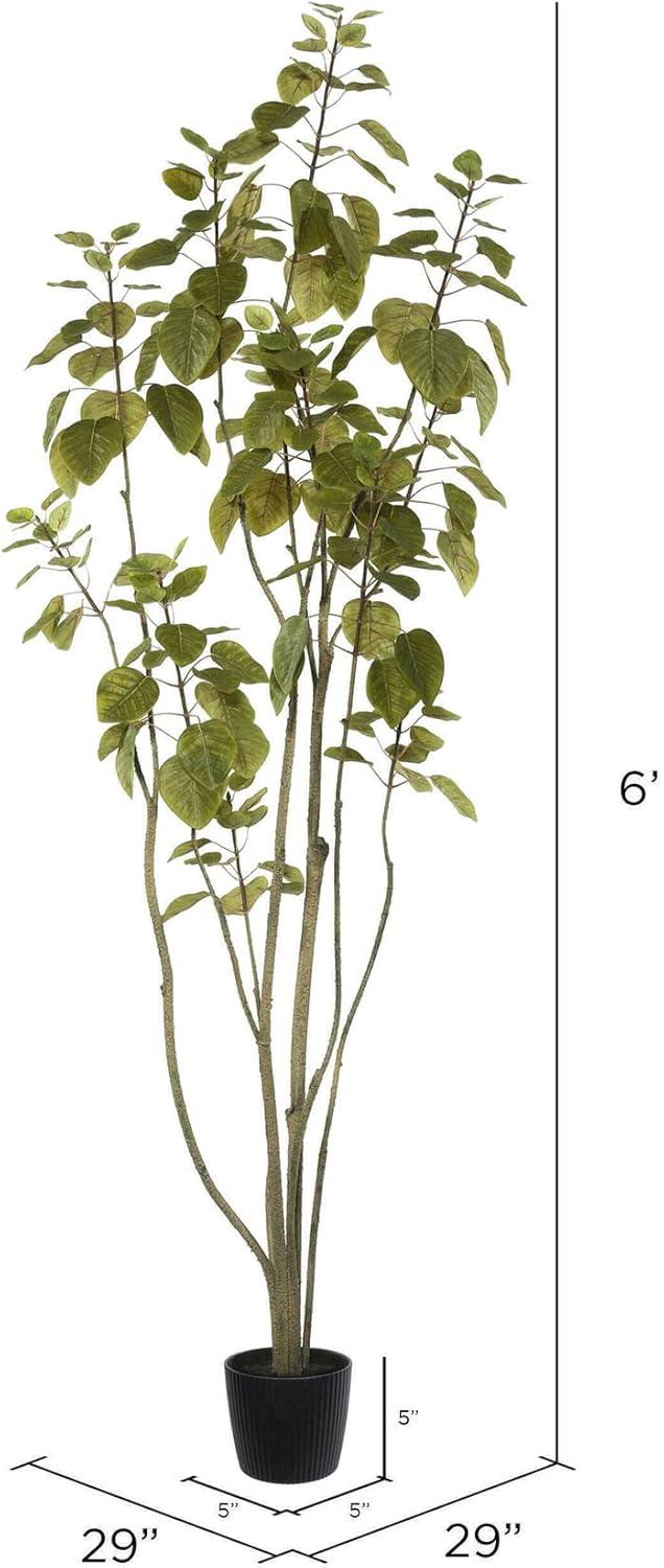 Primrue Artificial Green Potted Cotinus Coggygria Tree