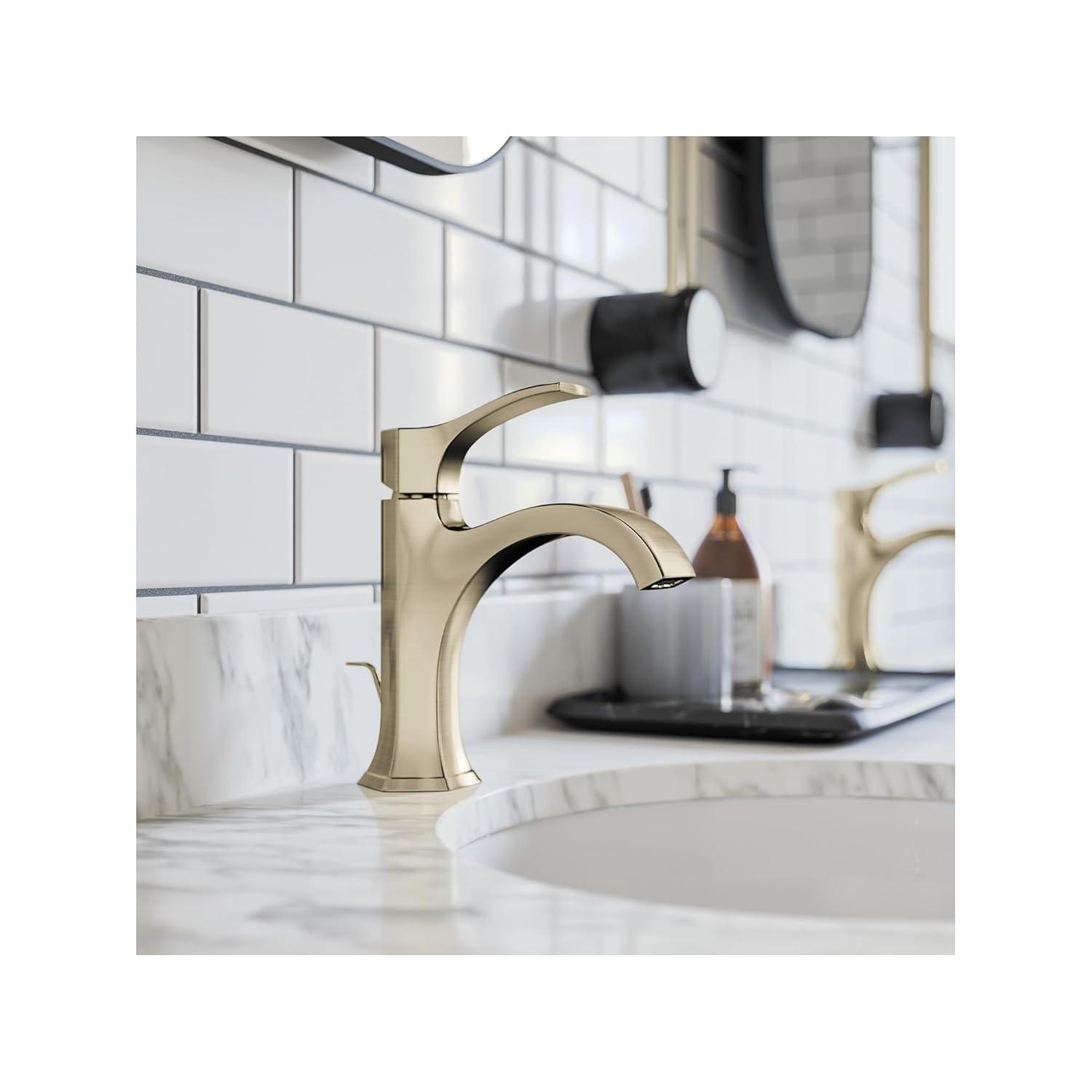 Hansgrohe Locarno Single Hole Bathroom Faucet with Drain Assembly 04810820