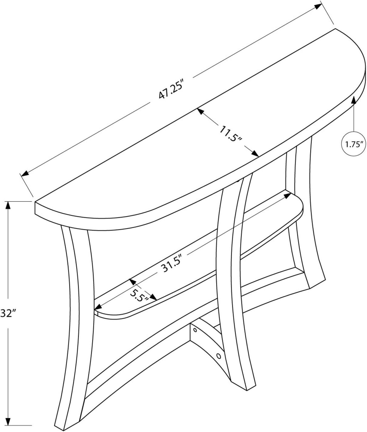 Monarch Specialties Accent Table, Console, Entryway, Narrow, Sofa, Bedroom, Brown Laminate