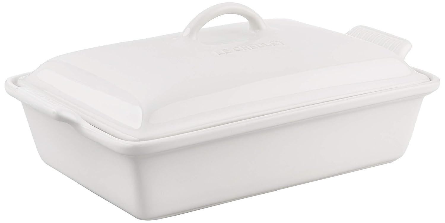 Le Creuset Heritage Stoneware 4 Qt. Rectangular Casserole with Lid