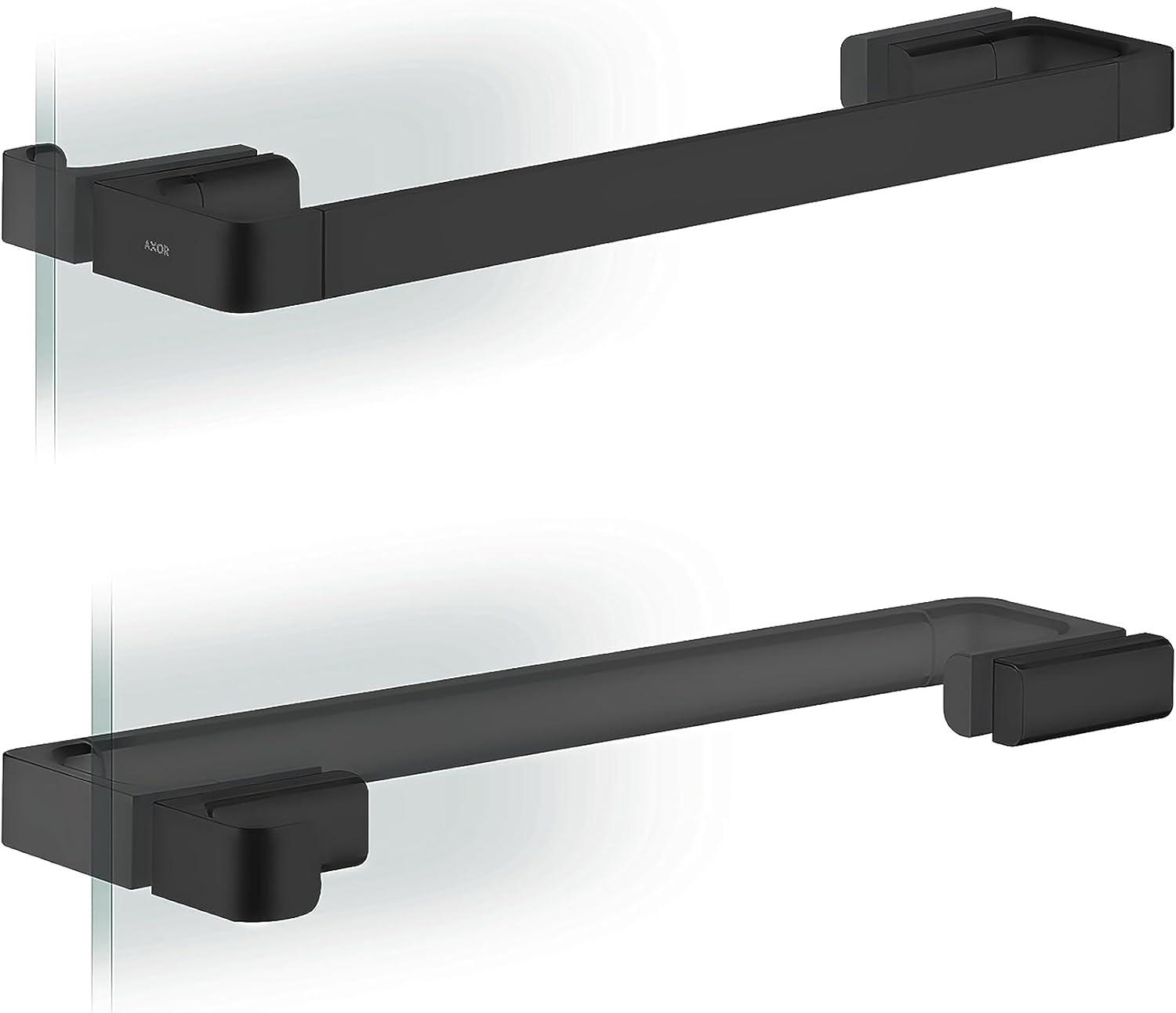 Matte Black Rectangular Shower Door Handle