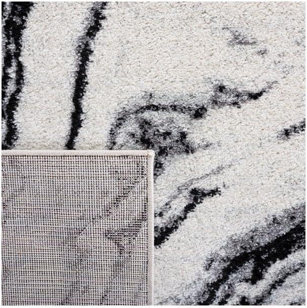 Tulum TUL274 Power Loomed Area Rug - Ivory/Black - 8'x10' - Safavieh.