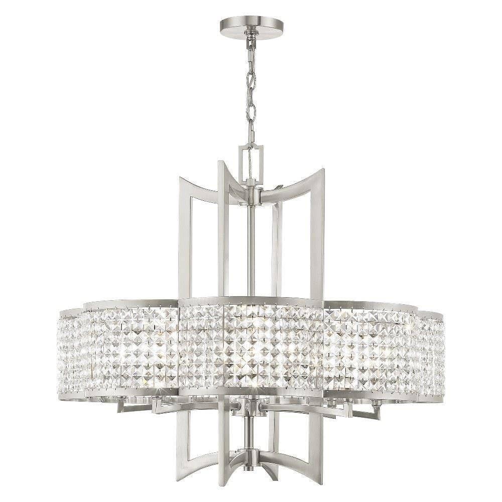 Livex Lighting Grammercy 8 - Light Chandelier in  Brushed Nickel